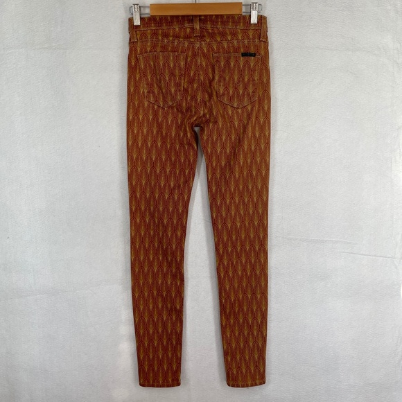 Hudson Nico Super Skinny Jeans Rust Midrise Stretch Size 27 - Picture 3 of 10